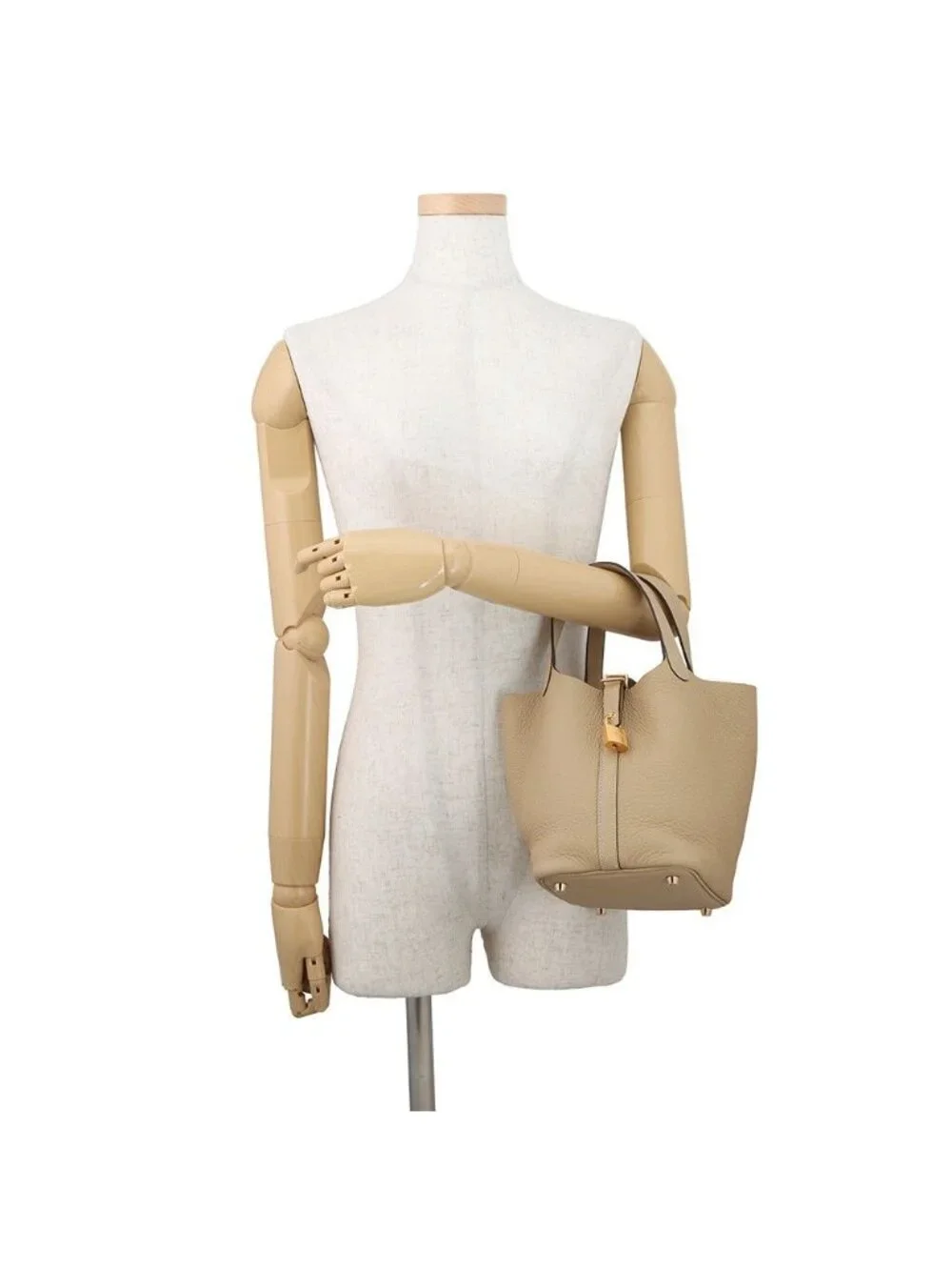 Hermes Handbag Picotin Lock PM Trench Gold Taurillon Clemence